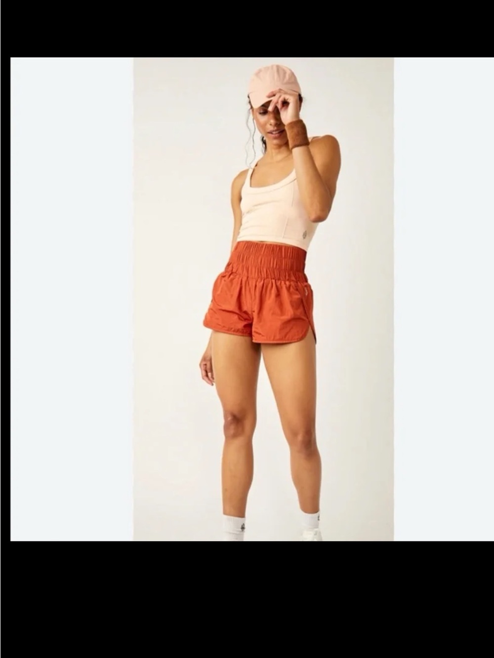 Free People Movement The Way Home in Red Earth Athletic Shorts Size Medium